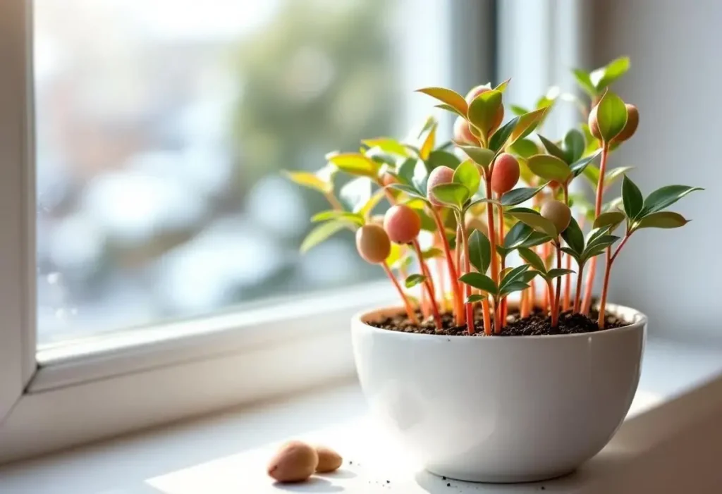 Ce fruit des fêtes devient une mini forêt rose en 1 mois si vous plantez ses noyaux juste après le dessert
