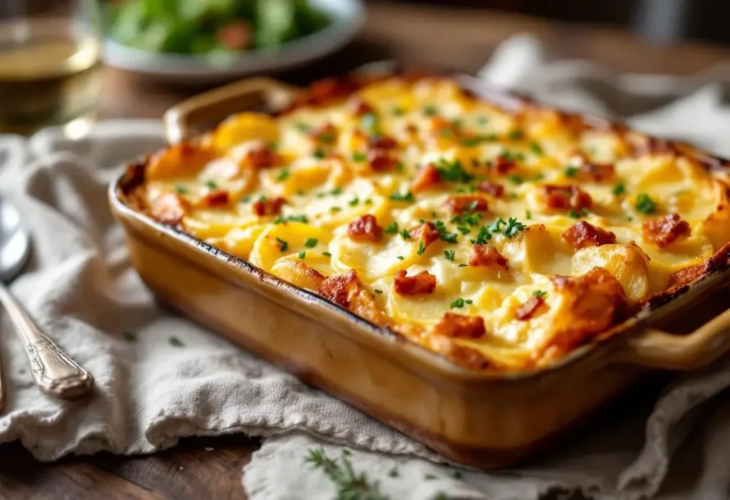 Tartiflette à la cancoillotte : le gratin ultra fondant et plus léger, très facile au four
